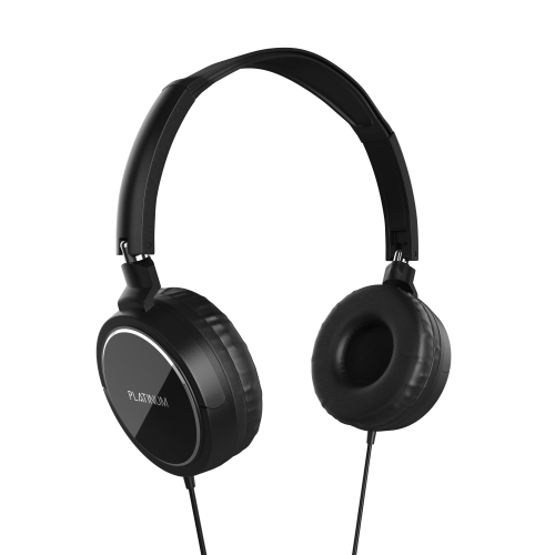 PLATINUM VITAL SERIES ON EAR WIRED HEADPHONES BLACK Masasouq