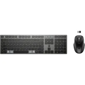 HP 720 Multi-Device Rechargeable Wireless Keyboard and Mouse Combo - 9T5A9AA