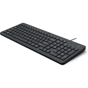 HP 150 Wired Keyboard (664R5AA) – Quiet Chiclet USB Keyboard, Full-Size, 12 Shortcut Keys