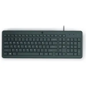 HP 150 Wired Keyboard (664R5AA) – Quiet Chiclet USB Keyboard, Full-Size, 12 Shortcut Keys