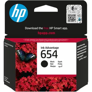 HP 654 Black Original Ink Advantage Cartridge - 7FP39UE