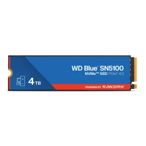 WD Blue SN5100 4TB NVMe PCIe Gen4 M.2 2280 Internal SSD - Up to 6900MB/s Read