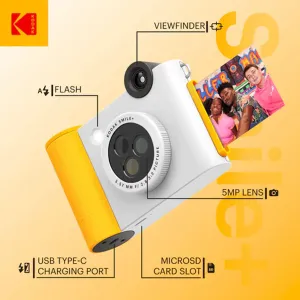 Kodak Smile + Instant Print Digital Camera with ZINK Technology - White