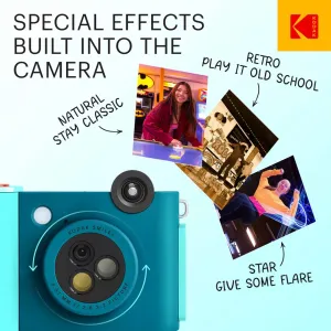 Kodak Smile + Instant Print Digital Camera with ZINK Technology - Blue