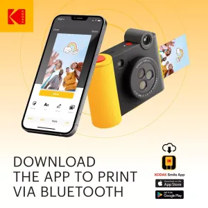 Kodak Smile + Instant Print Digital Camera with ZINK Technology - Black