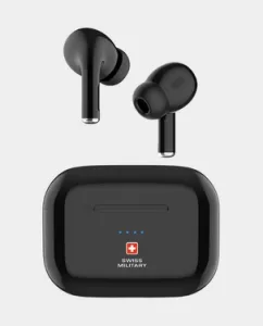 Swiss Military Victor 8 True Wireless Earbuds with ANC & Wireless Charging - Black - SM-VICTOR8-ANC-WL-BLK