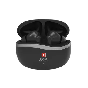 Swiss Military Victor 8 True Wireless Earbuds with ANC & Wireless Charging - White - SM-VICTOR8-ANC-WL-WHI