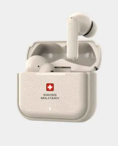 Swiss Military Victor RT75 Pro True Wireless Bluetooth Earbuds - Cream - SM-TWS-Victor-RT75Pro-Cream