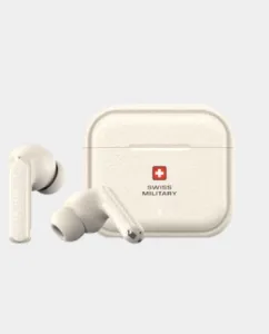 Swiss Military Victor RT75 Pro True Wireless Bluetooth Earbuds - Cream - SM-TWS-Victor-RT75Pro-Cream