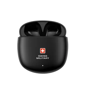 Swiss Military Victor 6 True Wireless Bluetooth Earbuds - Black - SM-TWS-VICTOR6-BLK