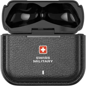 Swiss Military Victor 7 True Wireless Earbuds with 4-Mic ANC & LED Display - Black - SM-TWS-VICTOR7-4MIC-ANC-LED-BK