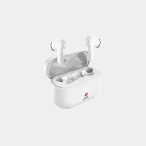 Swiss Military Victor 7 True Wireless Earbuds with 4-Mic ANC & LED Display - White - SM-TWS-VICTOR7-4MIC-ANC-LED-WH