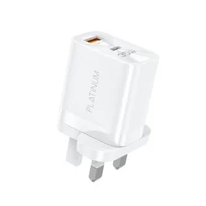 Platinum GLORY Series Wall Charger PD 35W + White - P-CHRGLPD35WH