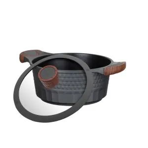 Resto Casserole with Lid 20cm – Non-Stick 3D Design with PFLUON Coating - 93501