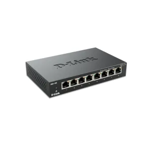 D-Link DGS-108 | 8-Port Unmanaged Gigabit Desktop Switch – Plug & Play