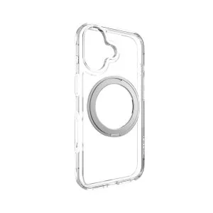 Mageasy magstand 360 m rotating ring protective  case for iphone 17-transparent; 16-ft military grade protection - MPH173262TR25