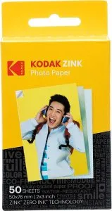 Kodak ZINKPremium Photo Paper (50 x 76mm) - 20 Sheets for Instant Printers & Cameras