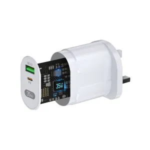 Platinum VITAL Series Wall Charger PD 35W + QC - White