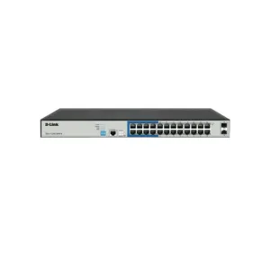D-Link DGS-F1210-26PS-E | 24-Port PoE Smart Managed Gigabit Switch with 2 SFP Uplinks