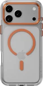 Switcheasy lenstand m protective case for iphone 17 pro max-coral ; metal lens frame protection,10-ft military grade protection,foldable stand design - SPH17M391CL25