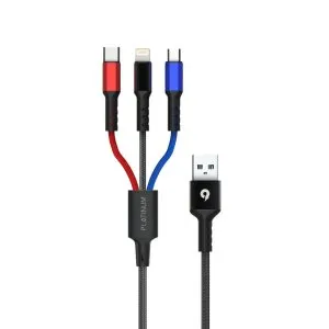 Platinum Nylo Series Cable 3in1 3.0A 1.2M -