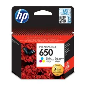 HP 650 Tri-color Ink Cartridge - CZ102AE