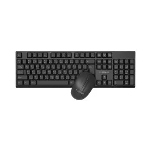 Platinum Wireless Keyboard & Mouse Set 2.4GHz - Black - P-COMWLKBMSBK