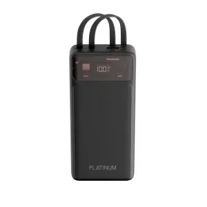 Platinum JOVIAL Series Power Bank 20000mAh Built-in Cables - Black