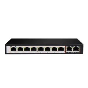 D-Link DES-F1010P-E | 8-Port 10/100 PoE Switch with 2 Uplink Ports – Ideal for CCTV & SMB
