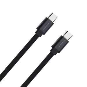 Cellaris FLAT Series Cable PD Type-C to Type-C - Black - M-FCP03068