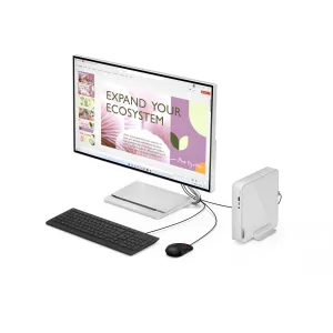 Lenovo IdeaCentre Mini - i7-13620H, 16GB RAM, 512GB SSD, Cloud Grey, Windows 11-90W2009BEV