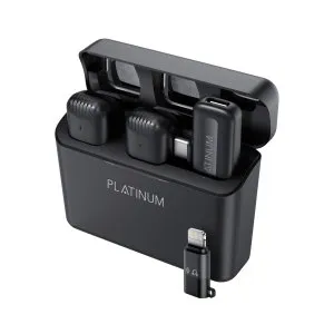 Platinum Vital series wireless Laveller Microphones-Black