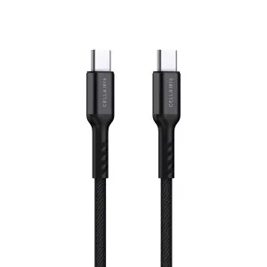 Cellaris Premium Nylon Cable PD Type-C to Type-C 1.2M - Black - M-NCP02625