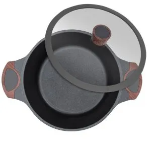 Resto Casserole with Lid 24cm – Non-Stick 3D Design with PFLUON Coating - 93503