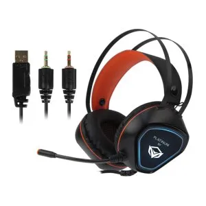 Platinum MT-HP020-A-PLAT Gaming Headset – 50mm Drivers, USB + 3.5mm, Omnidirectional Microphone