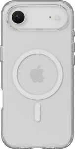 Mageasy bright m never yellowing protective clear case with independent metal buttons for iphone 17 air-transparent/white ring - MPH17A394WN25