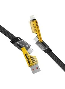 TRANSFORMERS TF-A15 Charging Cable 4-in-1 - Yellow - TF-A15YL