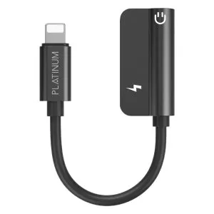 Platinum VITAL Series OTG Lightning to Lightning + 3.5mm - Black - P-OTGVTLAXBK