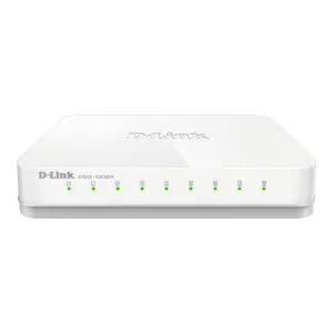 D-Link DGS-1008A | 8-Port Unmanaged Gigabit Desktop Switch – Energy Efficient