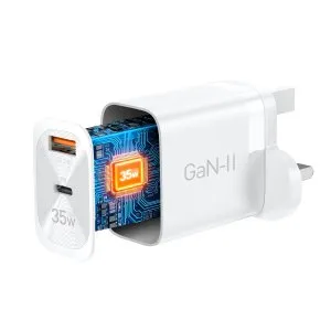 Platinum GLORY Series PD Wall Charger + PD Cable C White - P-COMGPDCWH