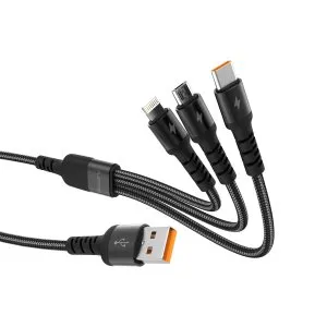 Platinum JOVIAL Series 3in1 Cable - Black - P-CBJOV3N1BK