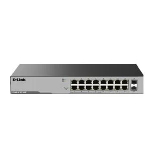 D-Link DGS-F1016P 16-Port Gigabit Unmanaged PoE Switch