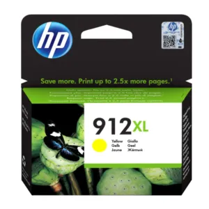 HP 912XL High Yield Yellow Original Ink Cartridge - 3YL83AE