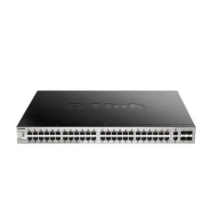 D Link 54-Port Lite Layer 3 Stackable Managed Gigabit PoE Switch - DGS-3130-54PS
