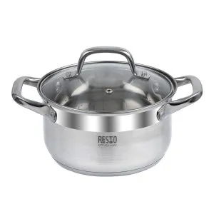 Resto Casserole with Lid 18cm – Stainless Steel, 2.6L - 92002