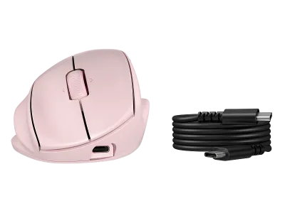 HP Tilt Ergonomic Mouse 720M Pink - BH7N4AA