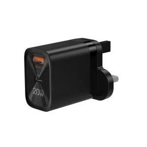 Platinum GLORY Series Wall Charger PD 20W + QC Black - P-CHRGLPD20BK