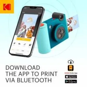 Kodak Smile + Instant Print Digital Camera with ZINK Technology - Blue