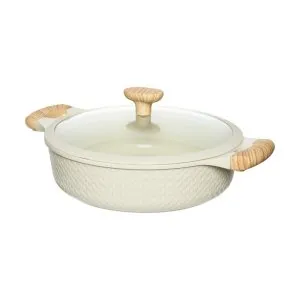Resto Shallow Pot with Lid 28cm – Beige Non-Stick Pfluon Coating, 4.1L - 93806