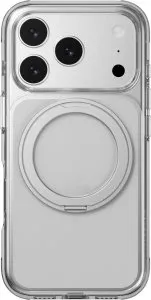 Mageasy magstand 360 m rotating ring protective case  case for iphone 17 pro-transparent; 16-ft military grade protection - MPH17P262TR25